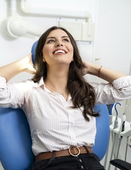 Woman feeling confident thanks to sedation dentistry in Dallas, GA